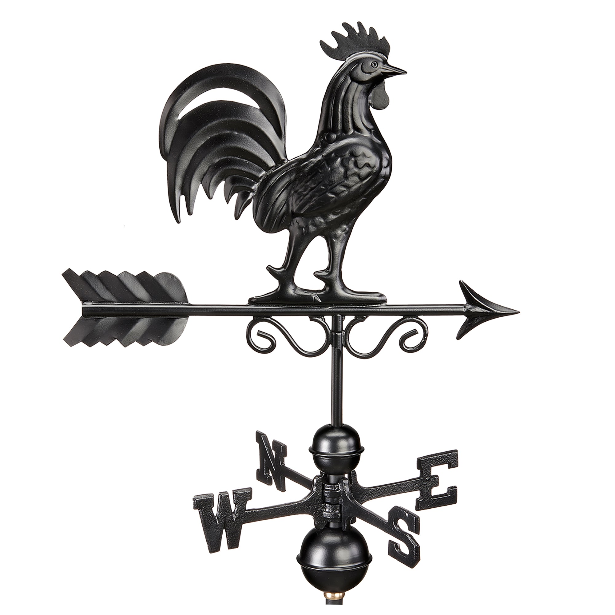 Bantam Rooster Weathervane - Matte Black Copper