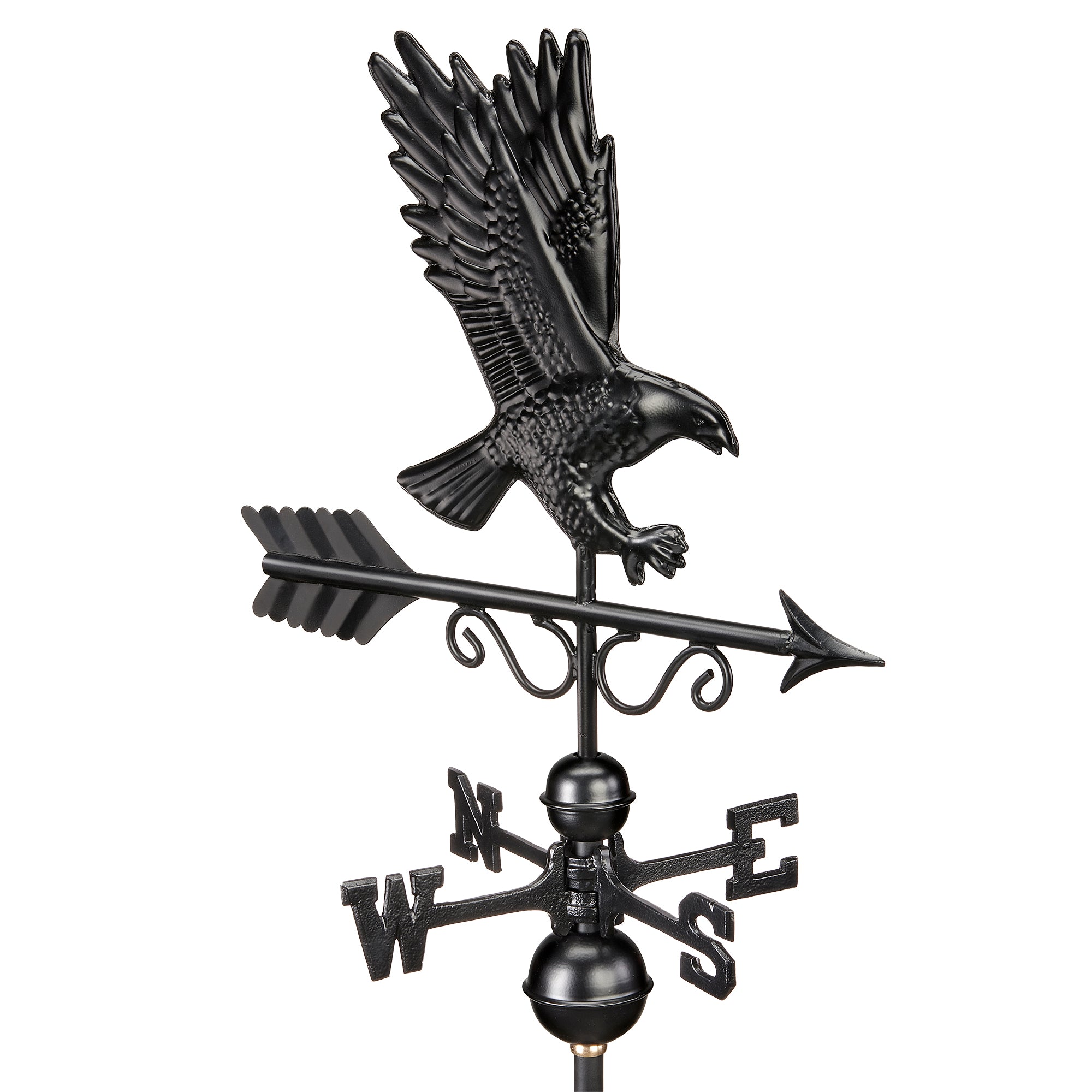 Majestic Eagle Weathervane - Matte Black Copper