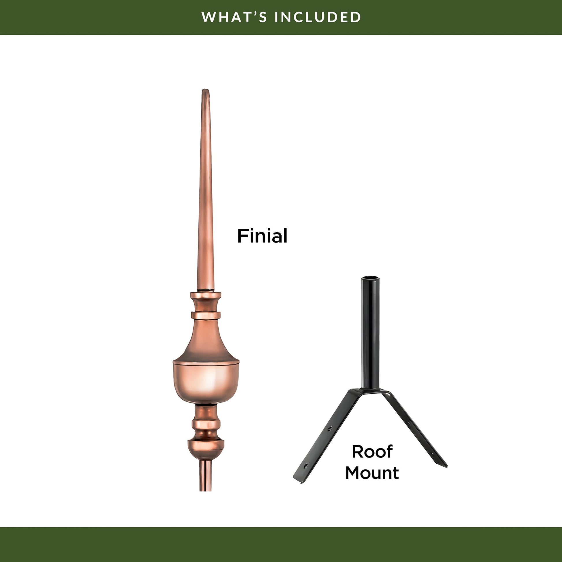 39" Victoria Rooftop Finial - Good Directions
