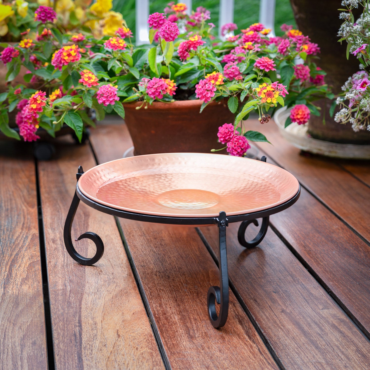 Freestanding Copper Birdbath - Good Directions