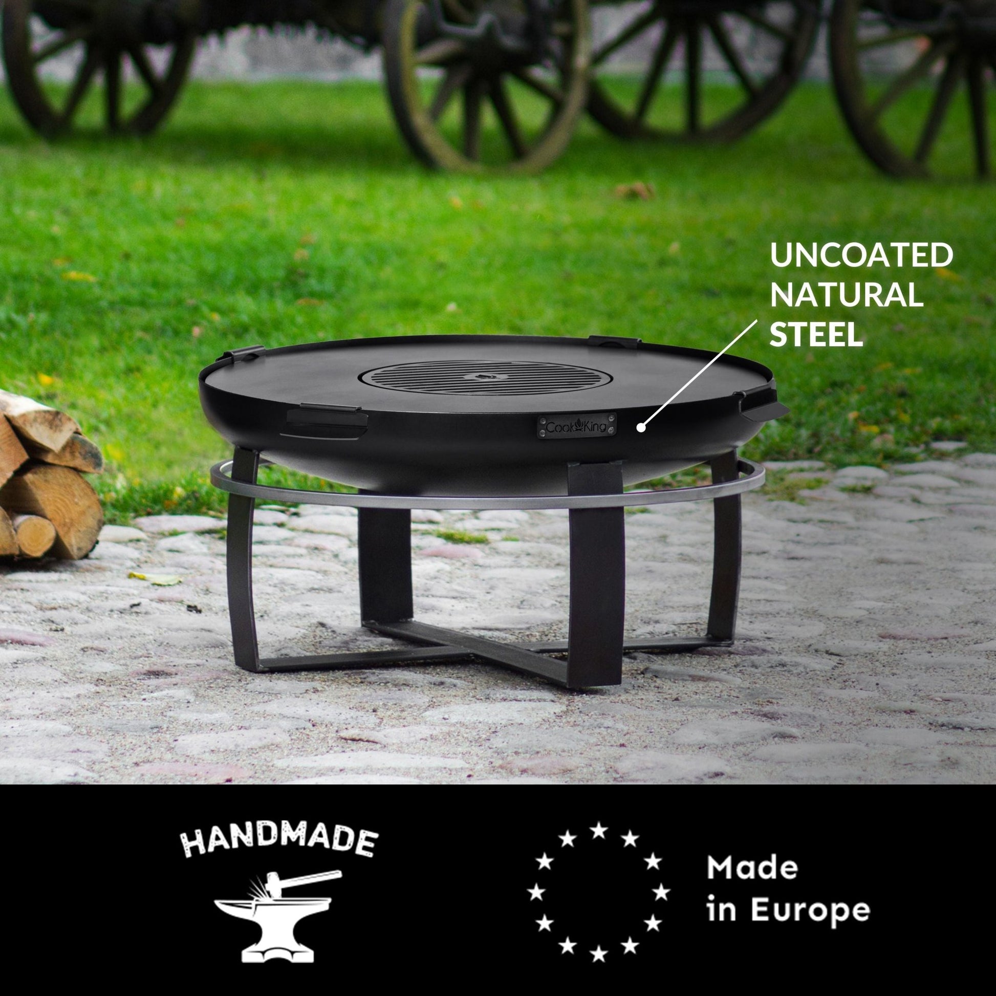 Ignition 24" Fire Pit with Grill Plate - Good Directions