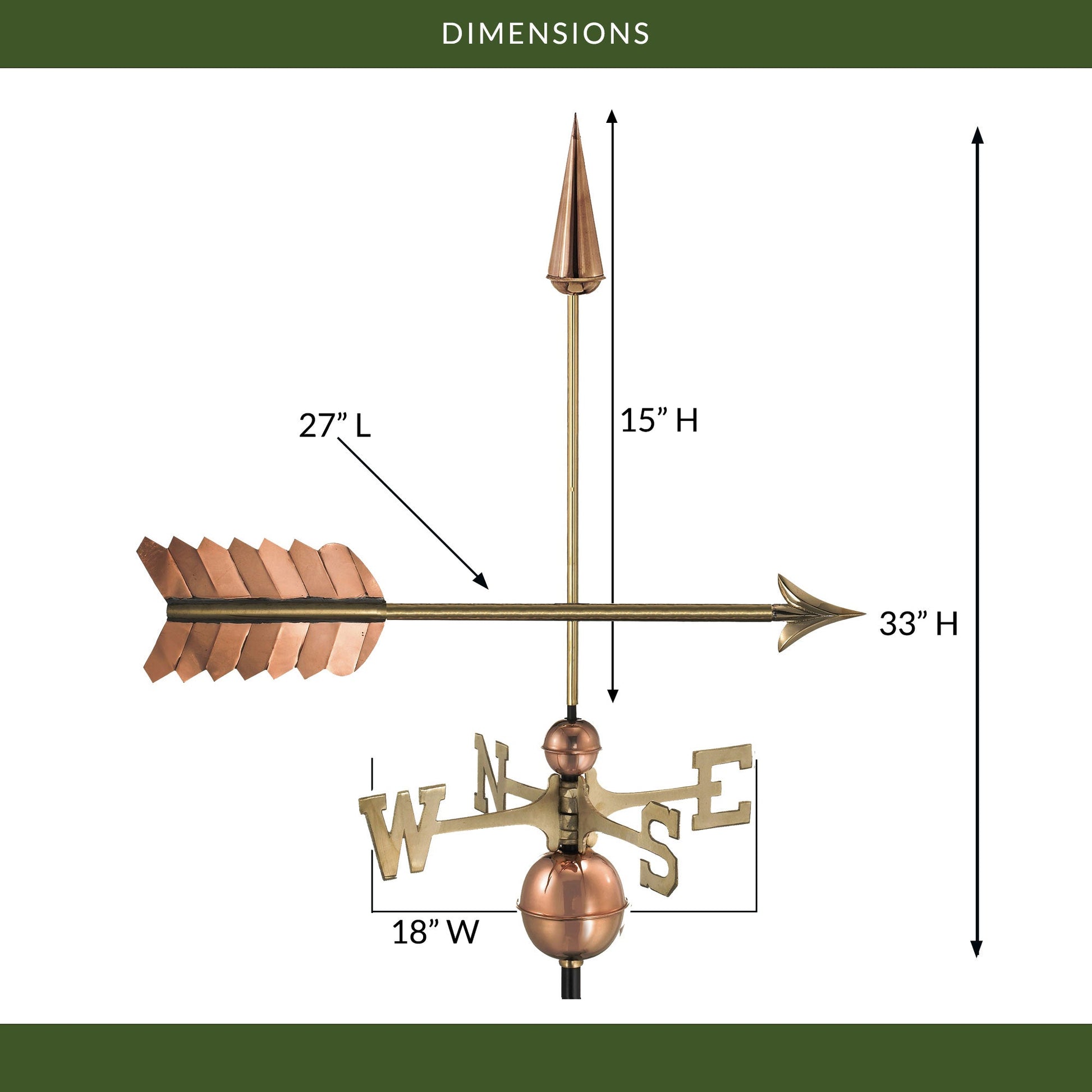 Arrow Weathervane - Good Directions