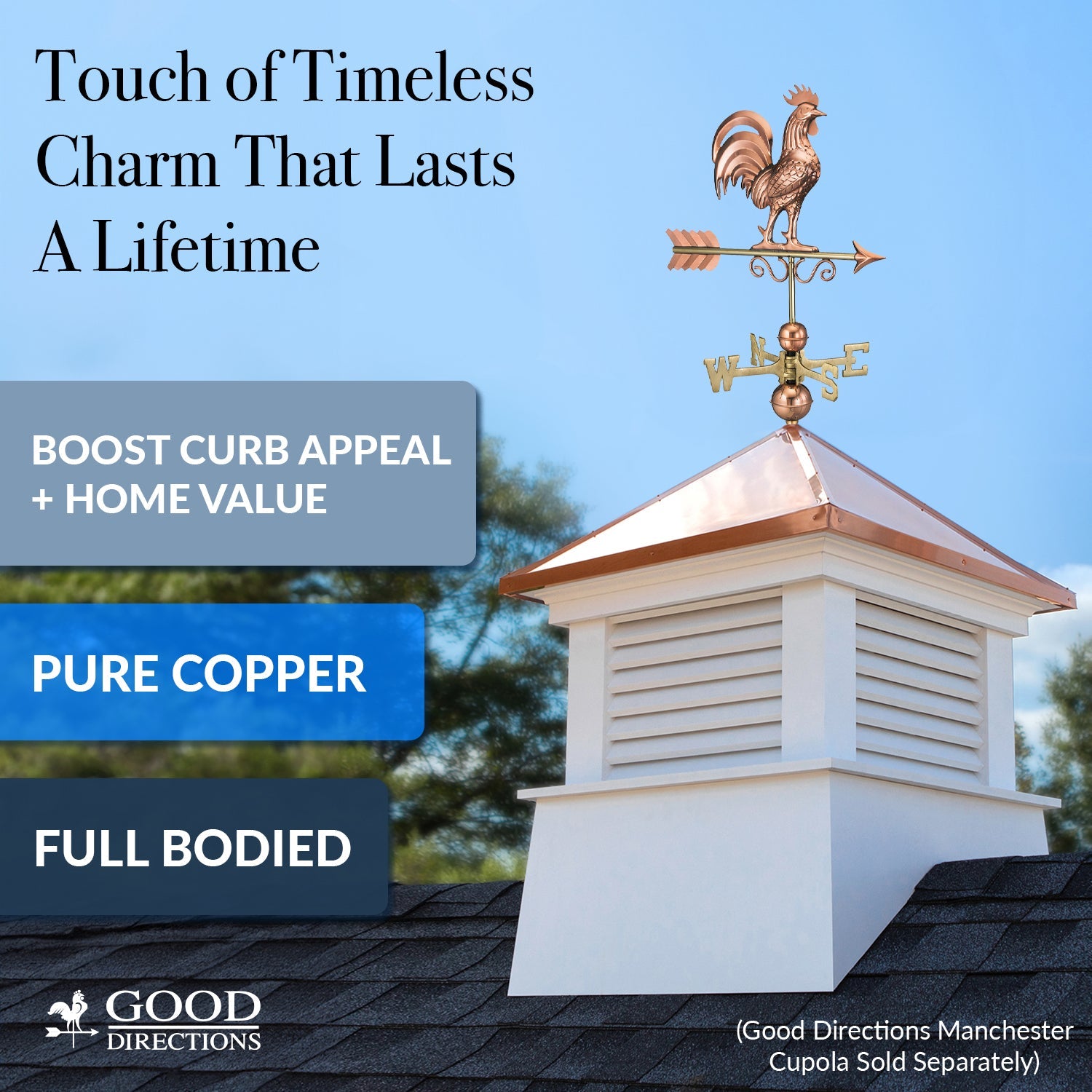 Bantam Rooster Weathervane - Good Directions