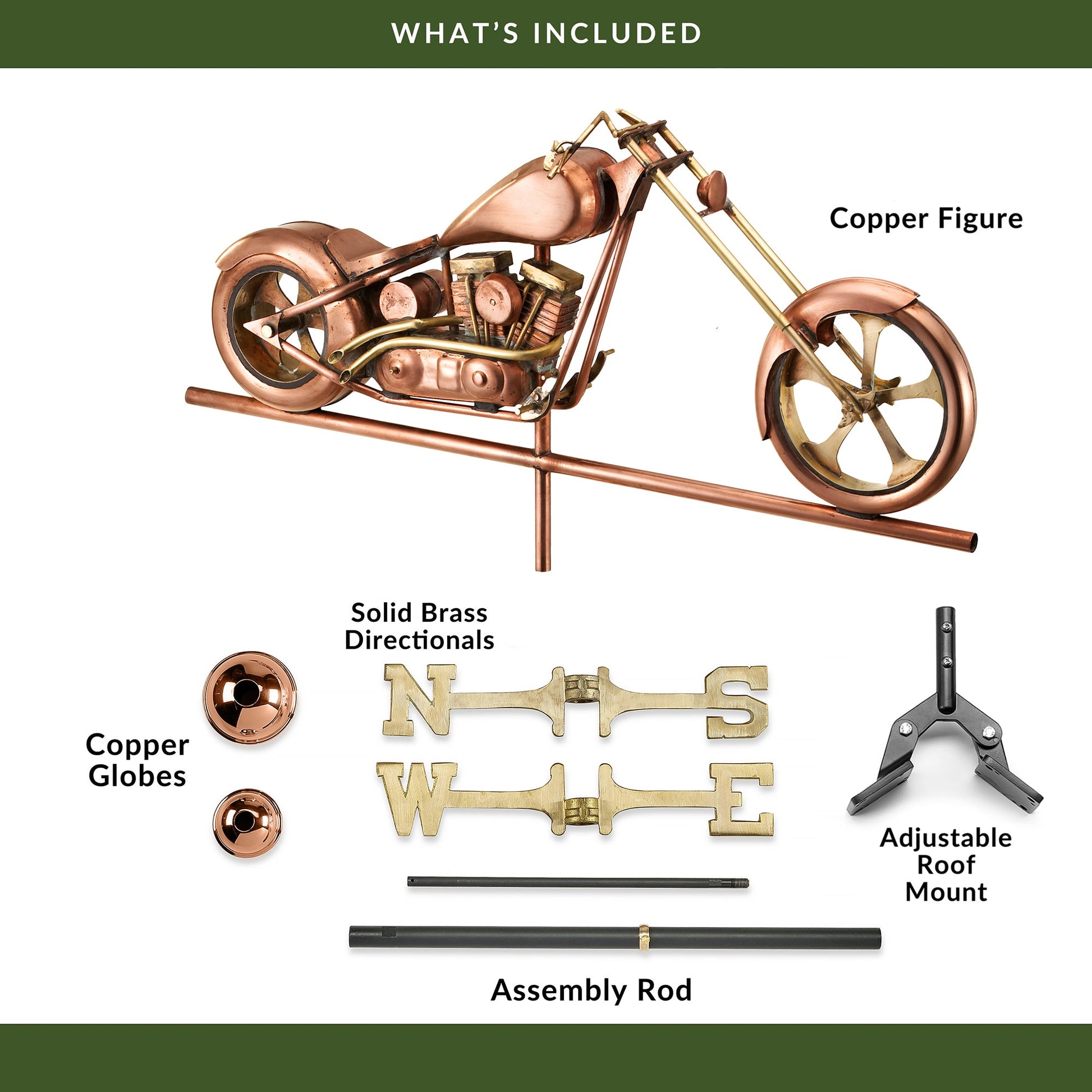 Chopper Motorcycle Weathervane - Good Directions