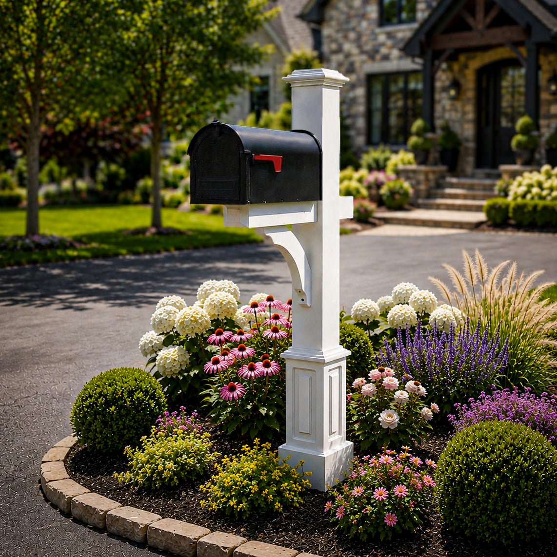 Essex Vinyl Mailbox Post - Good Directions