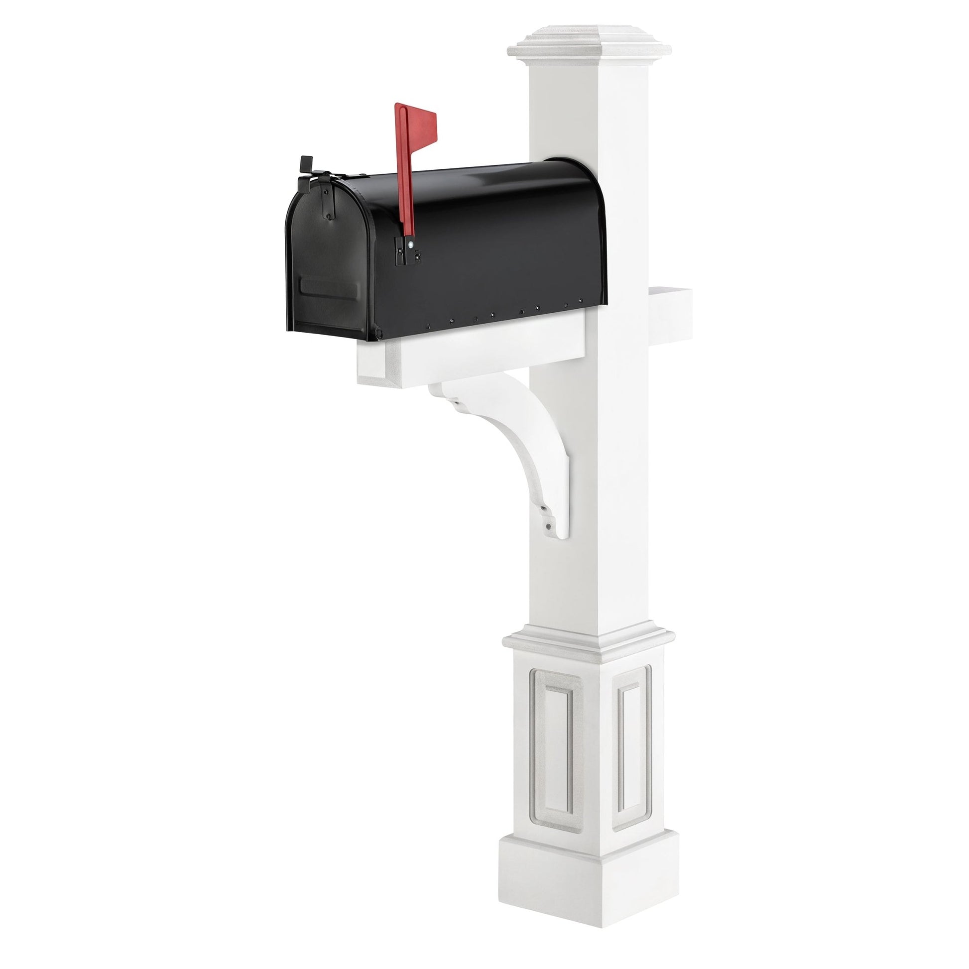 Essex Vinyl Mailbox Post with Classic Mailbox - Good Directions