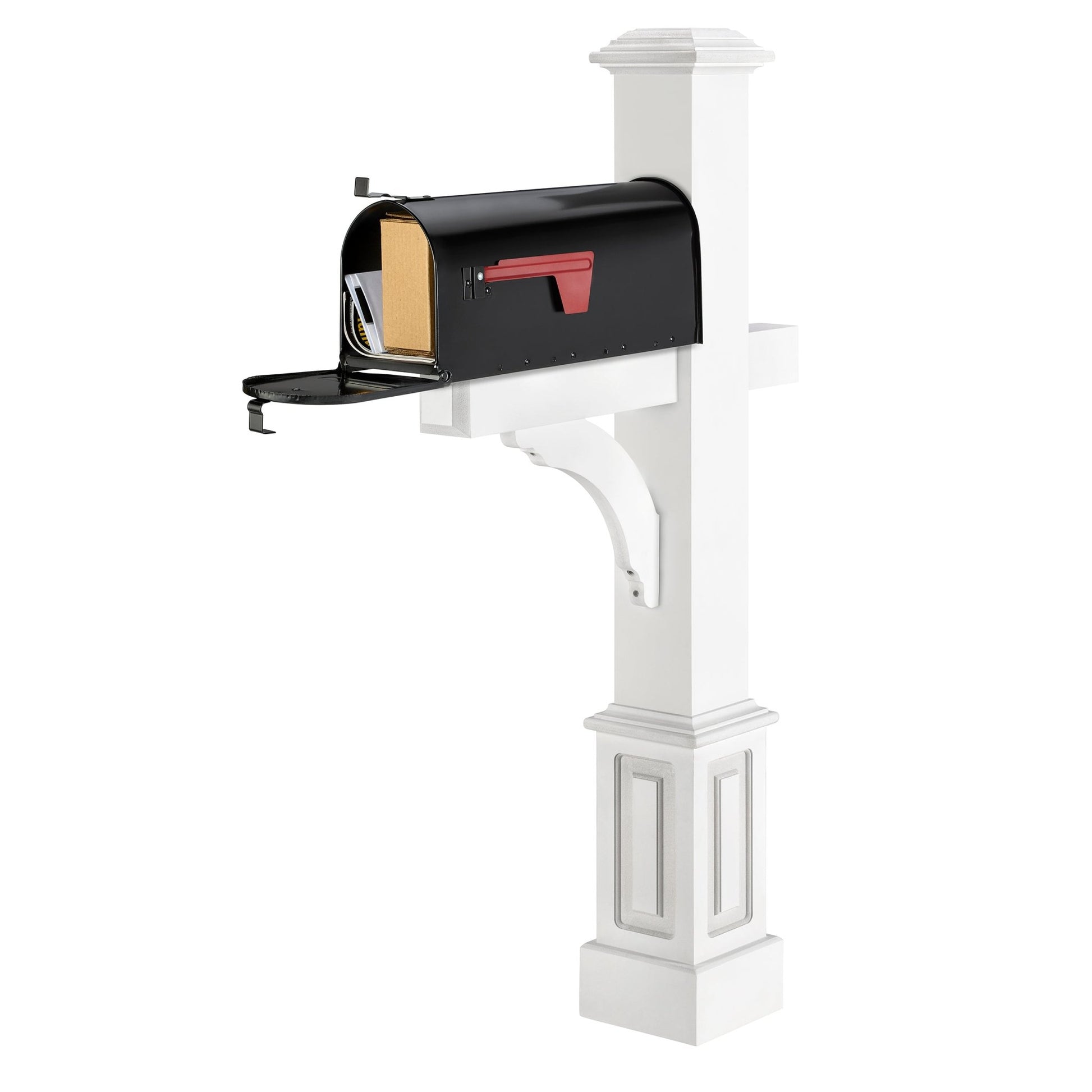 Essex Vinyl Mailbox Post with Classic Mailbox - Good Directions