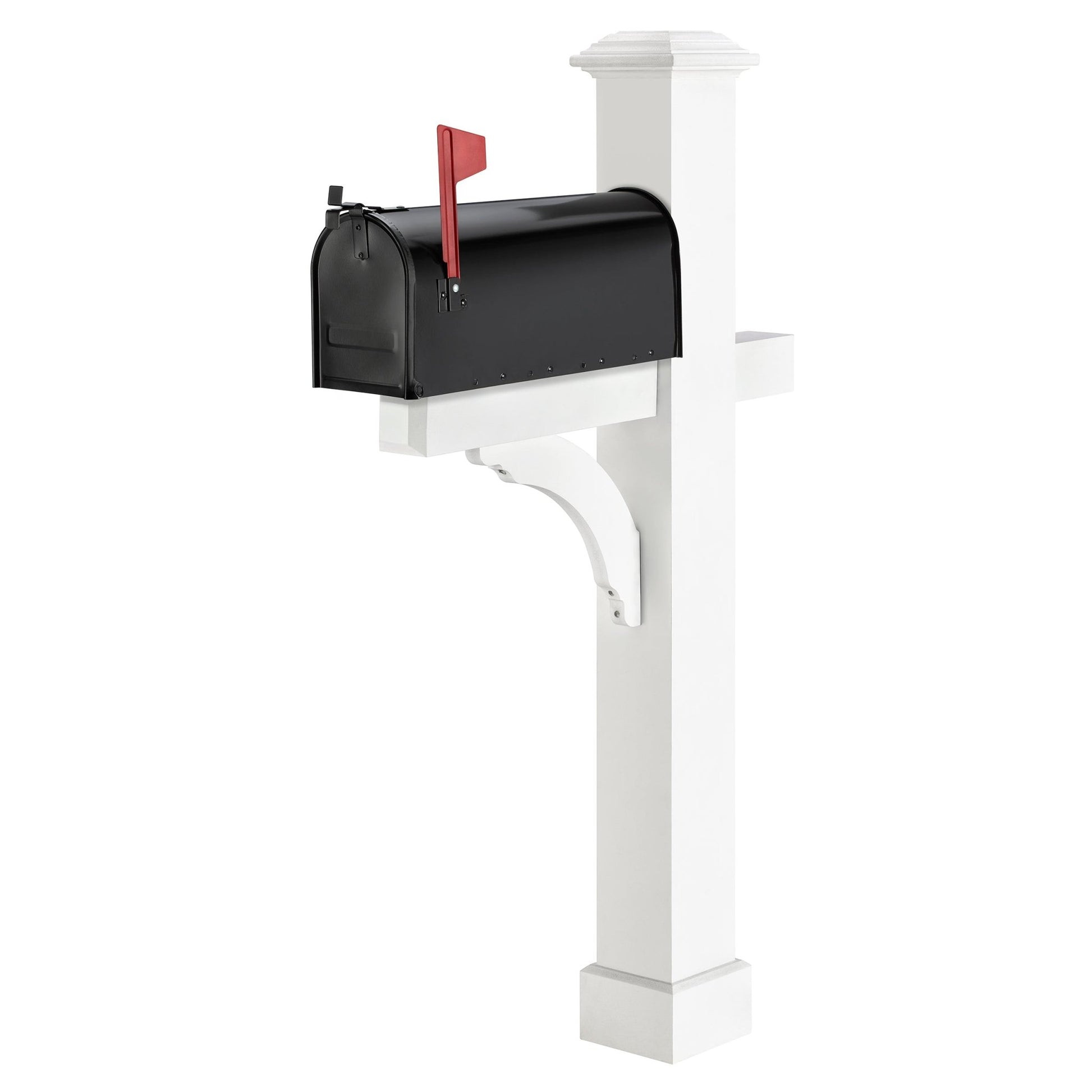 Essex Vinyl Mailbox Post with Classic Mailbox - Good Directions