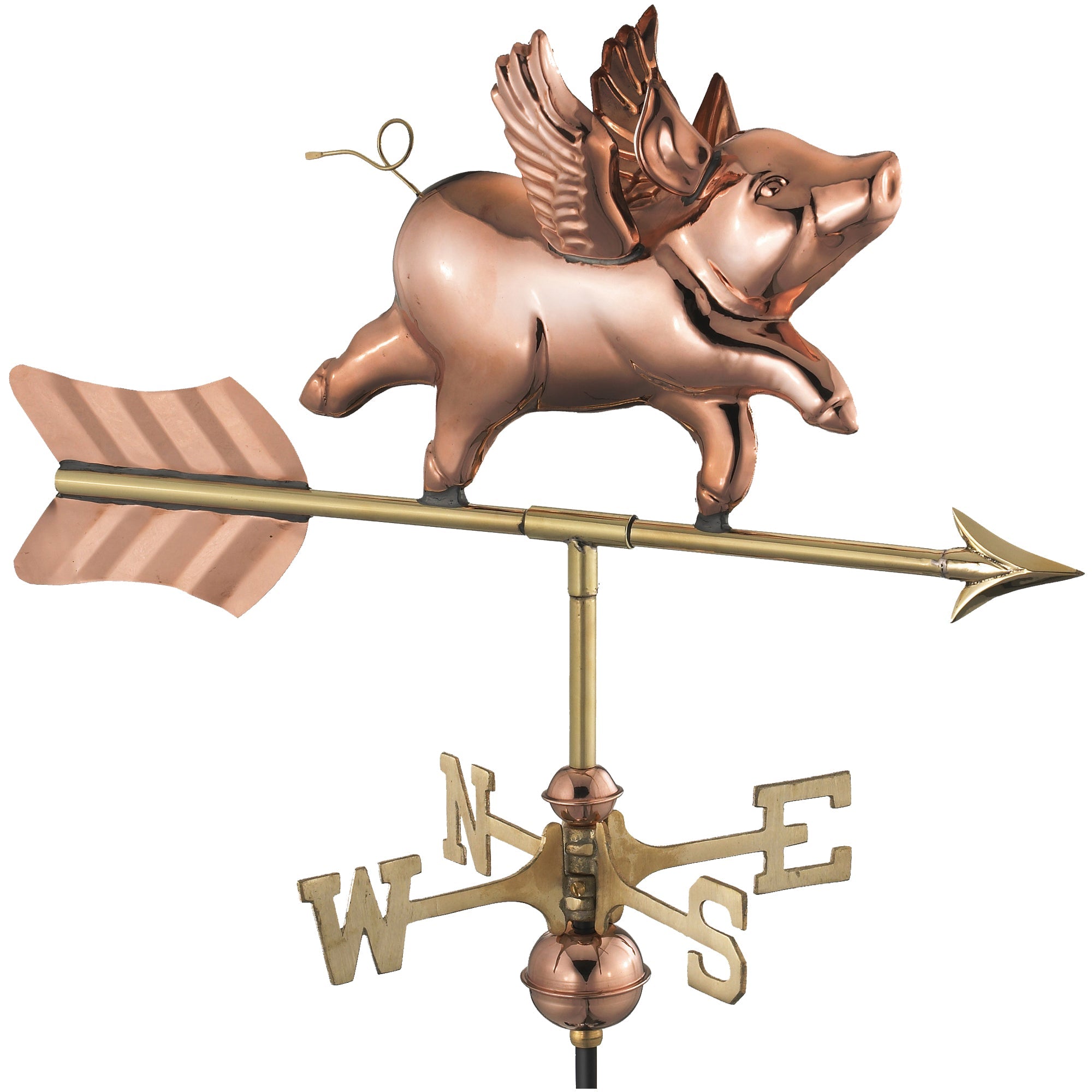 Flying Pig Cottage Weathervane - Good Directions