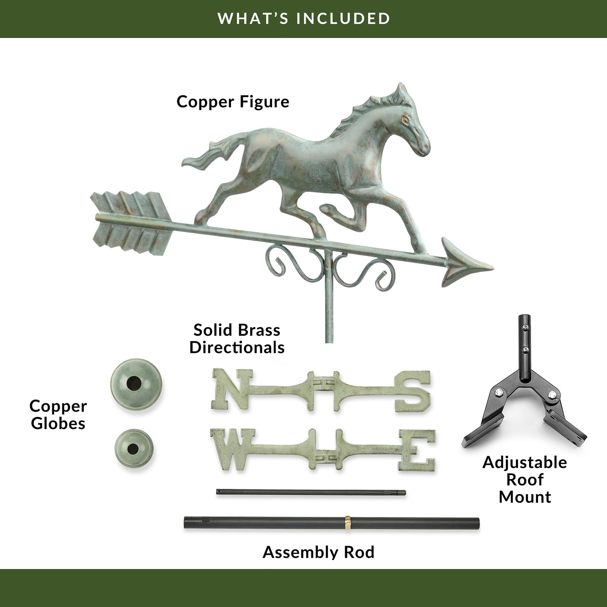 Galloping Horse Weathervane - Good Directions