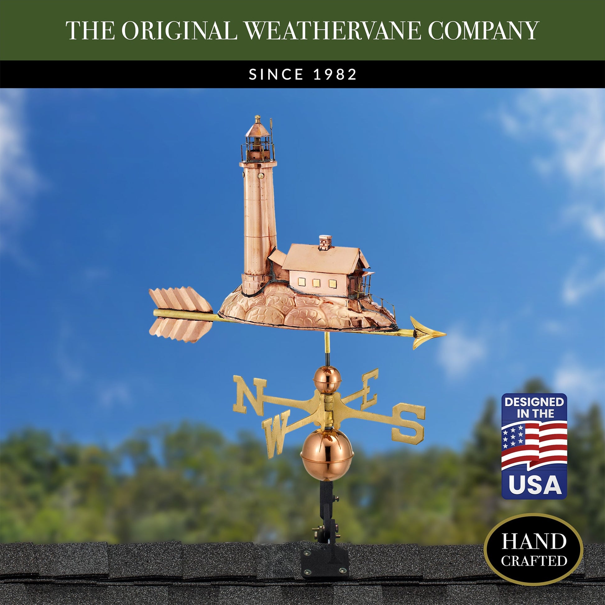 Lighthouse Weathervane - Pure Copper by Good Directions - Good Directions