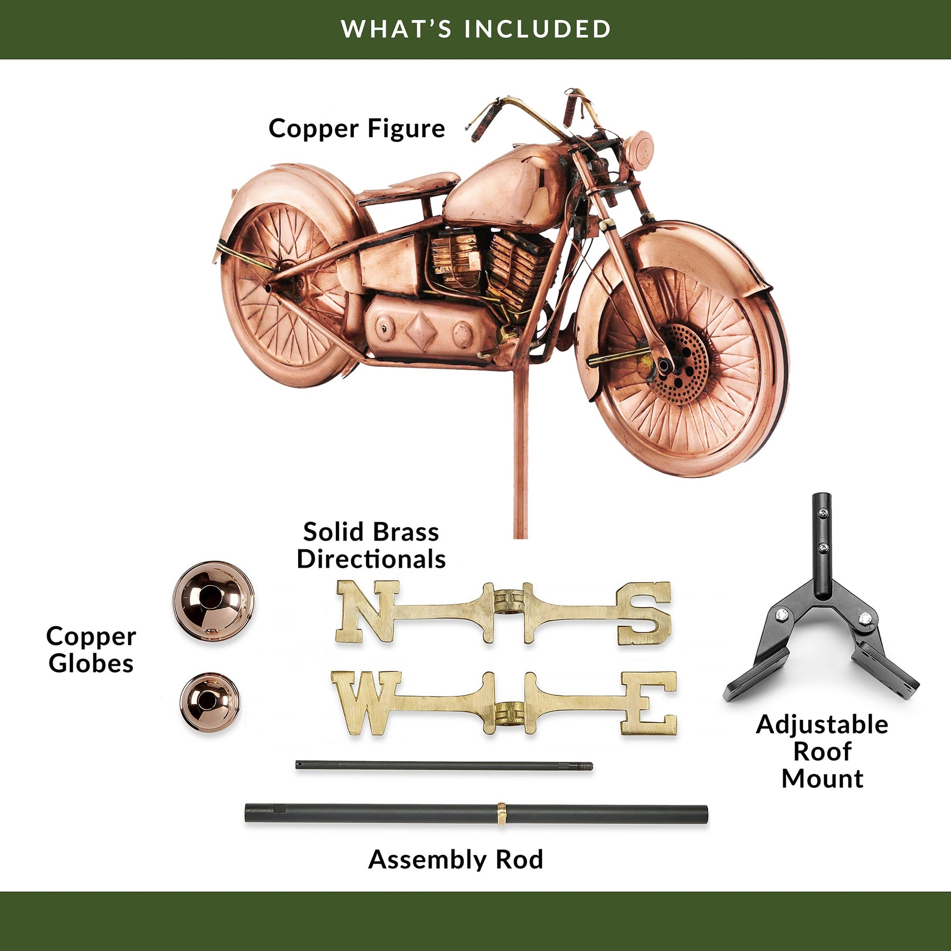 Motorcycle Weathervane - Good Directions