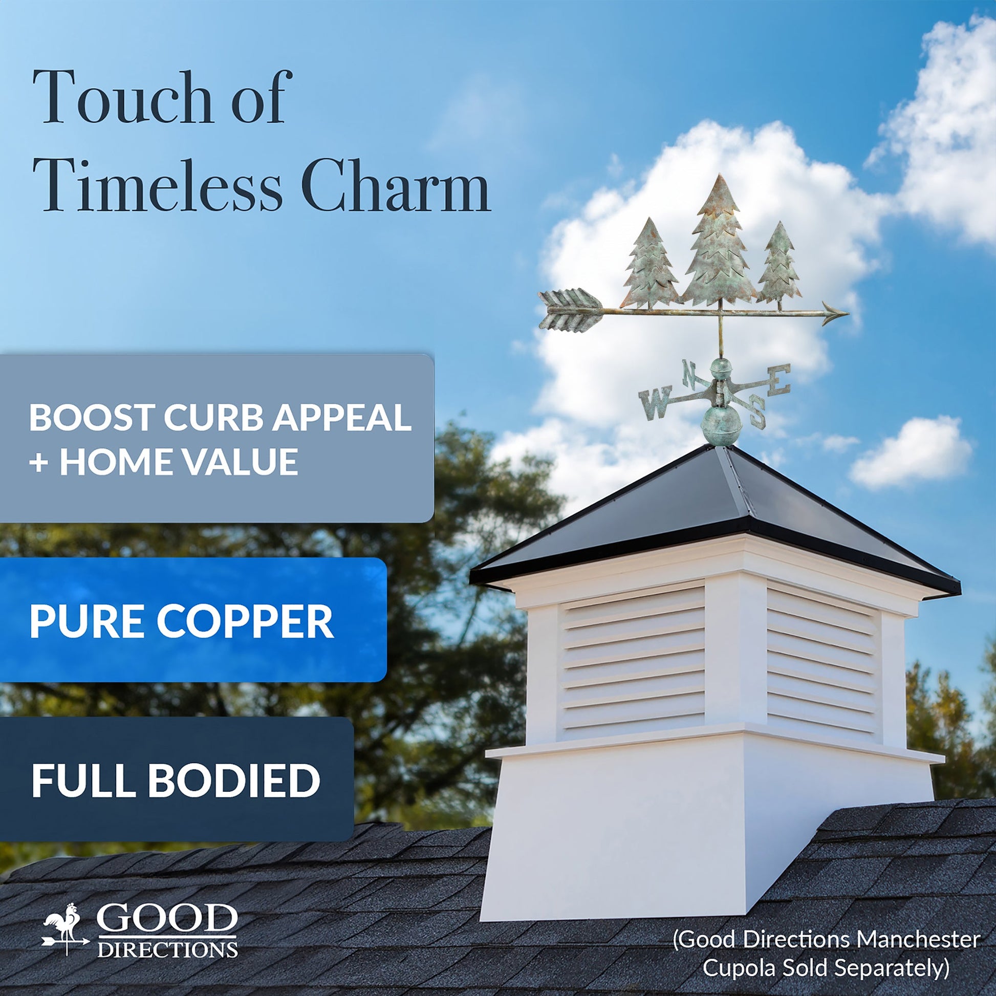 Pine Trees Weathervane - Good Directions
