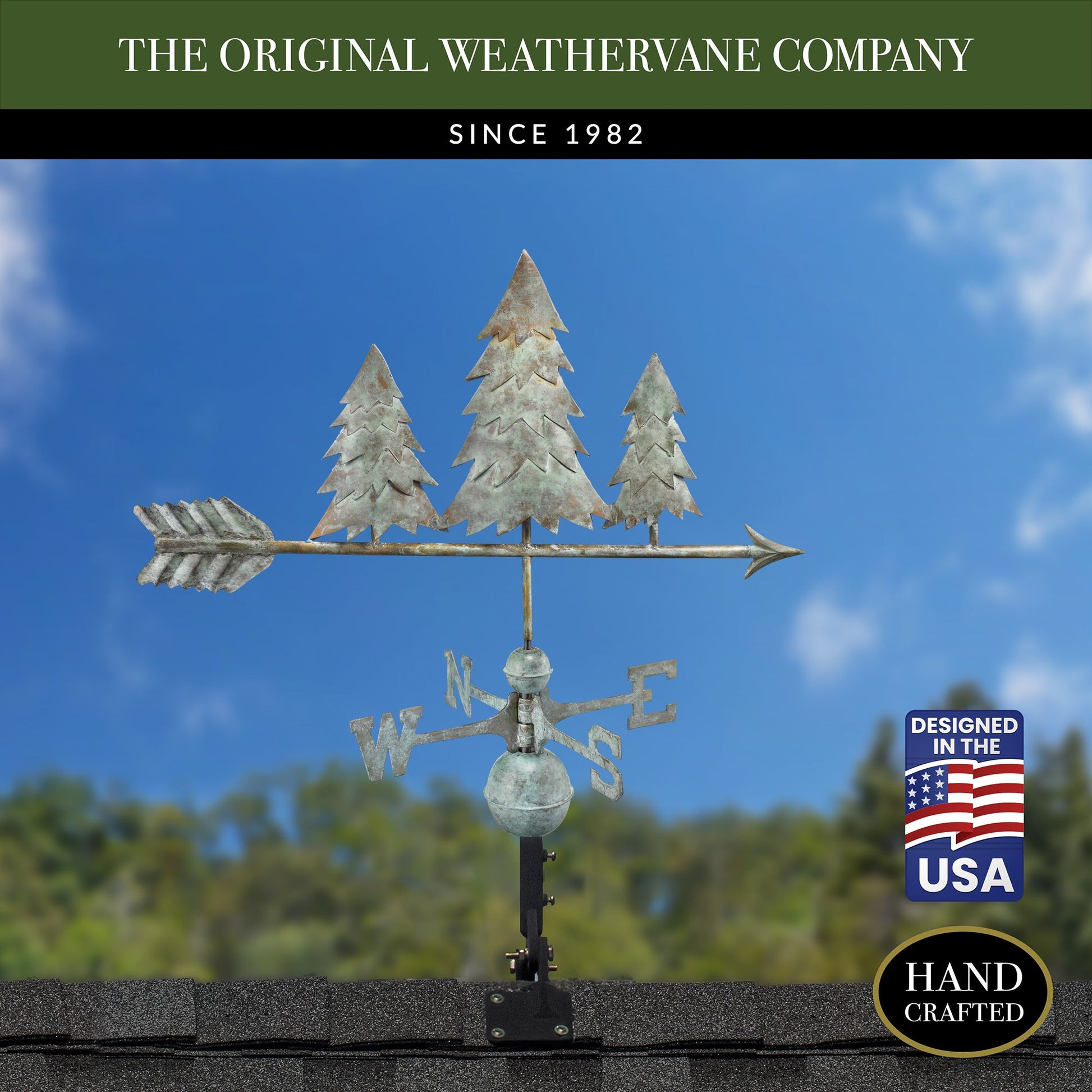 Pine Trees Weathervane - Good Directions