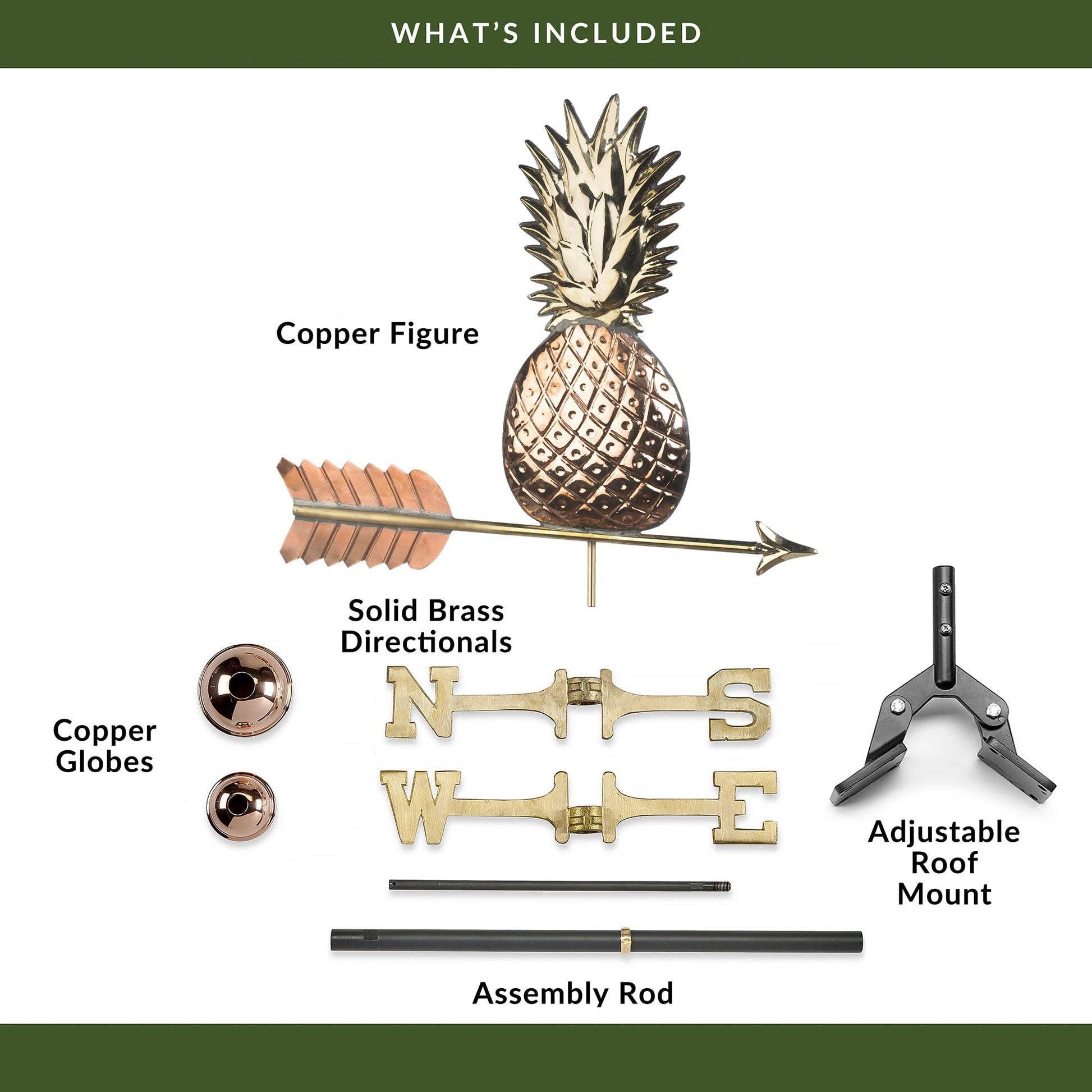 Pineapple Weathervane - Good Directions