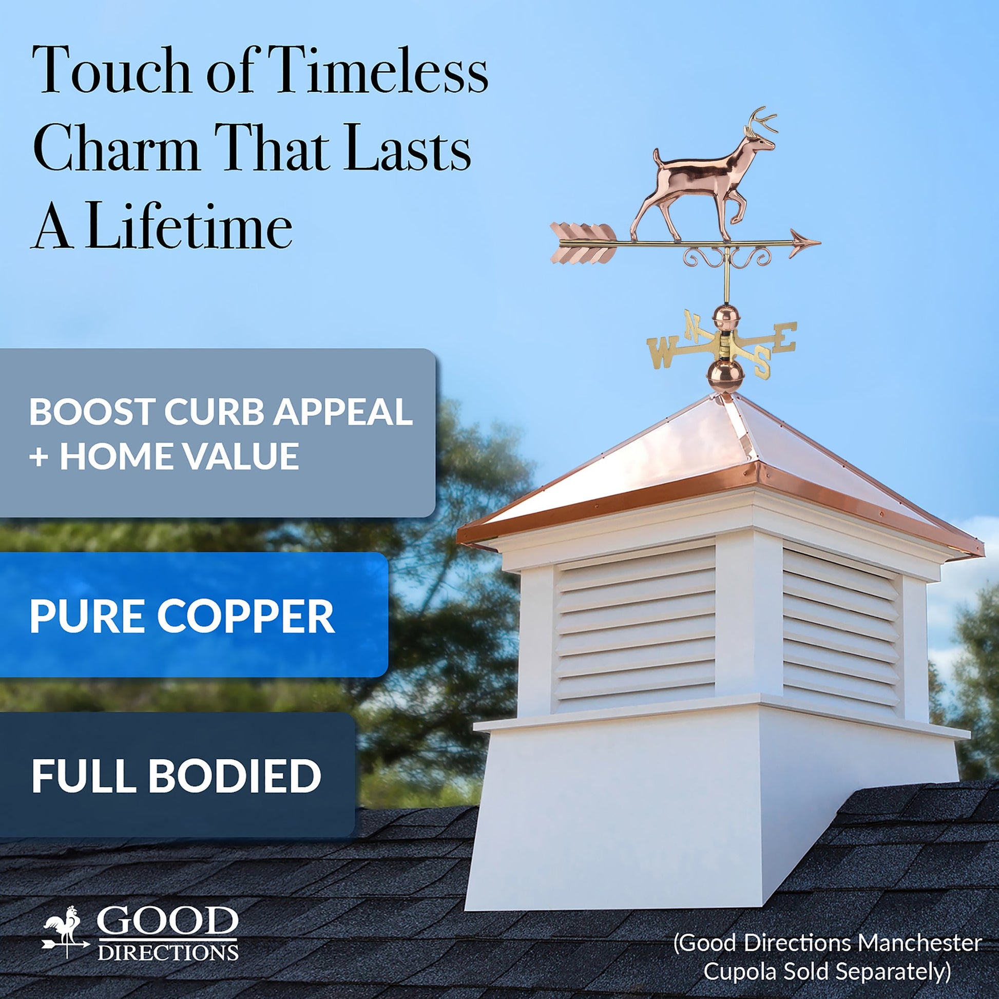 Proud Buck Weathervane - Good Directions