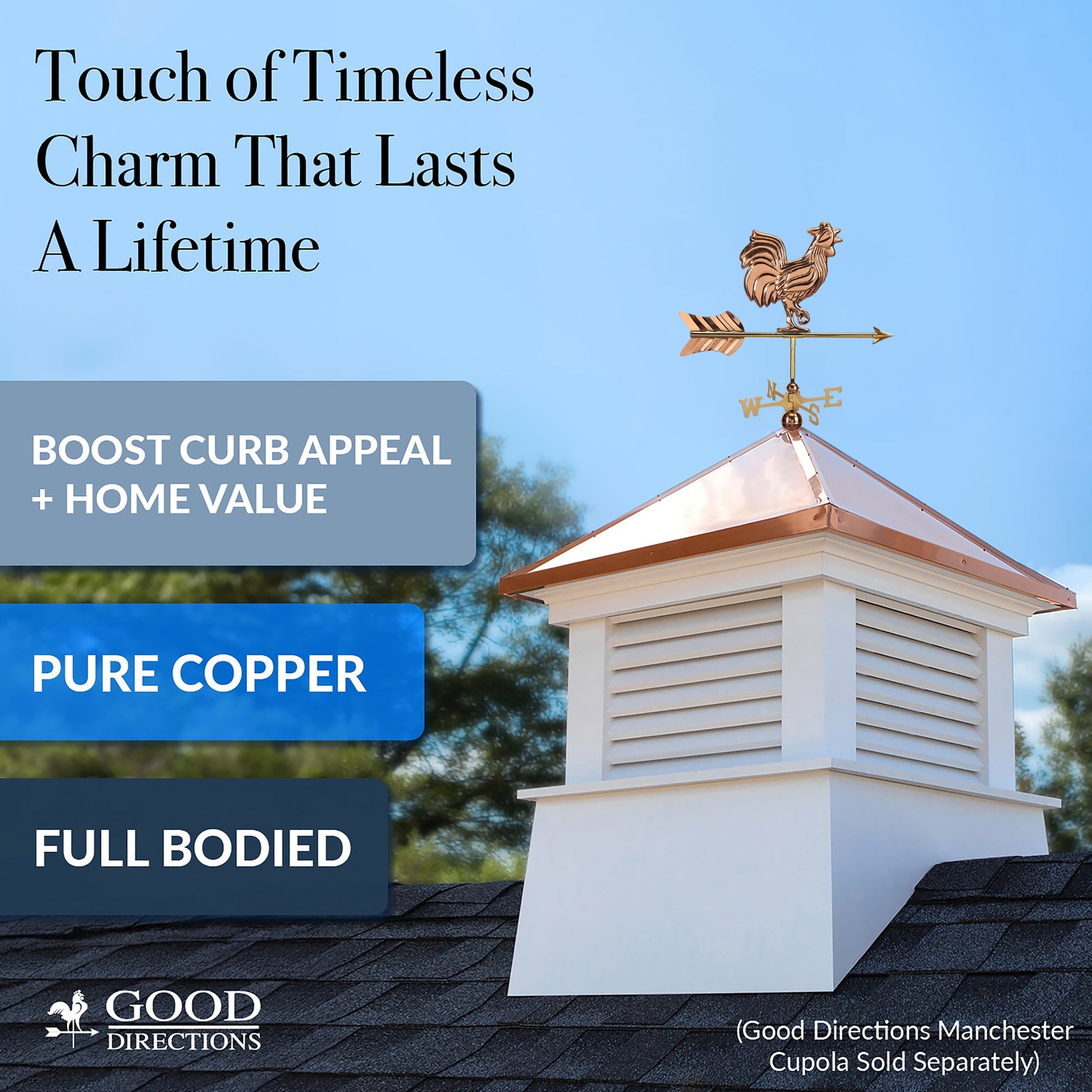 Rooster Cottage Weathervane - Good Directions