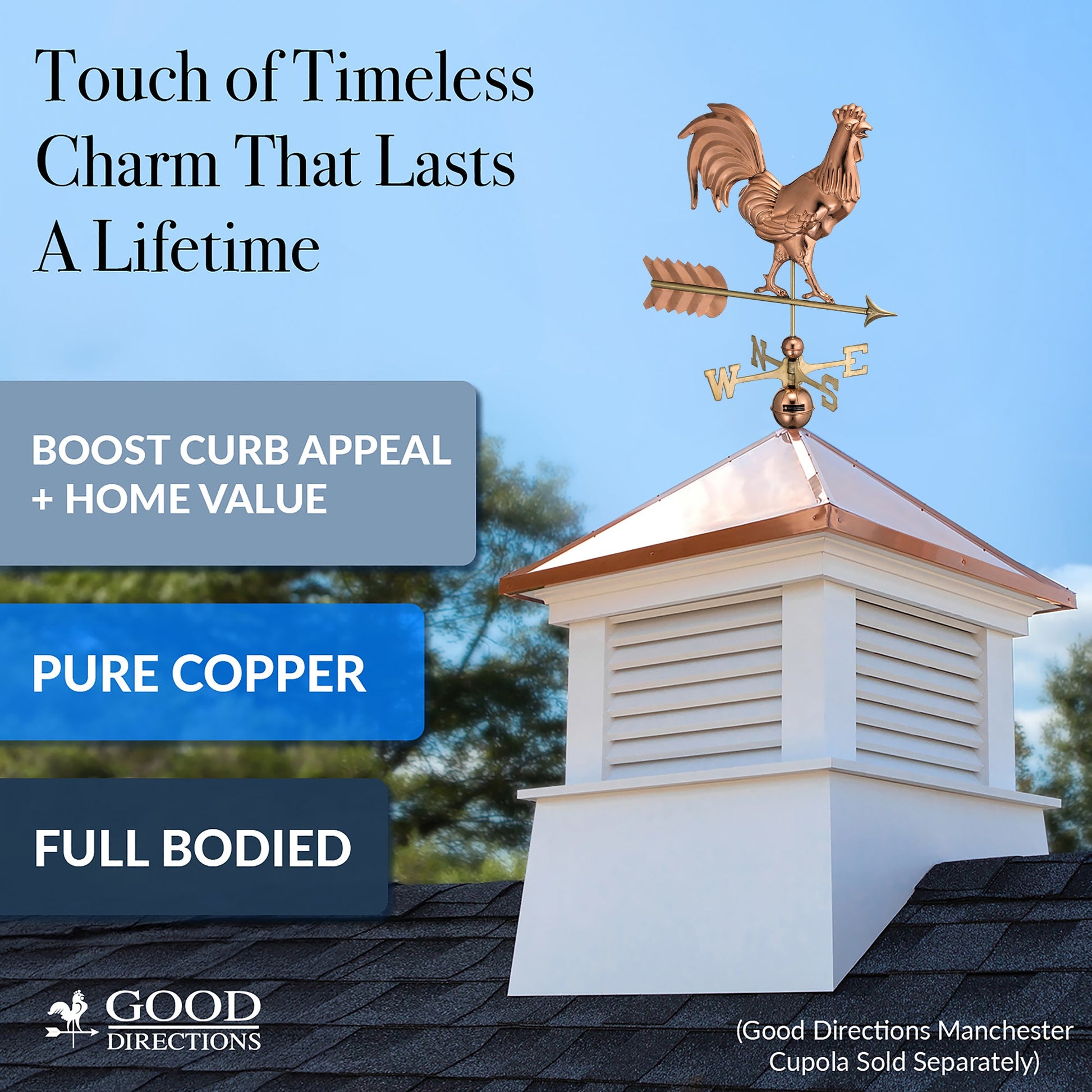 Smithsonian Rooster Weathervane - Good Directions