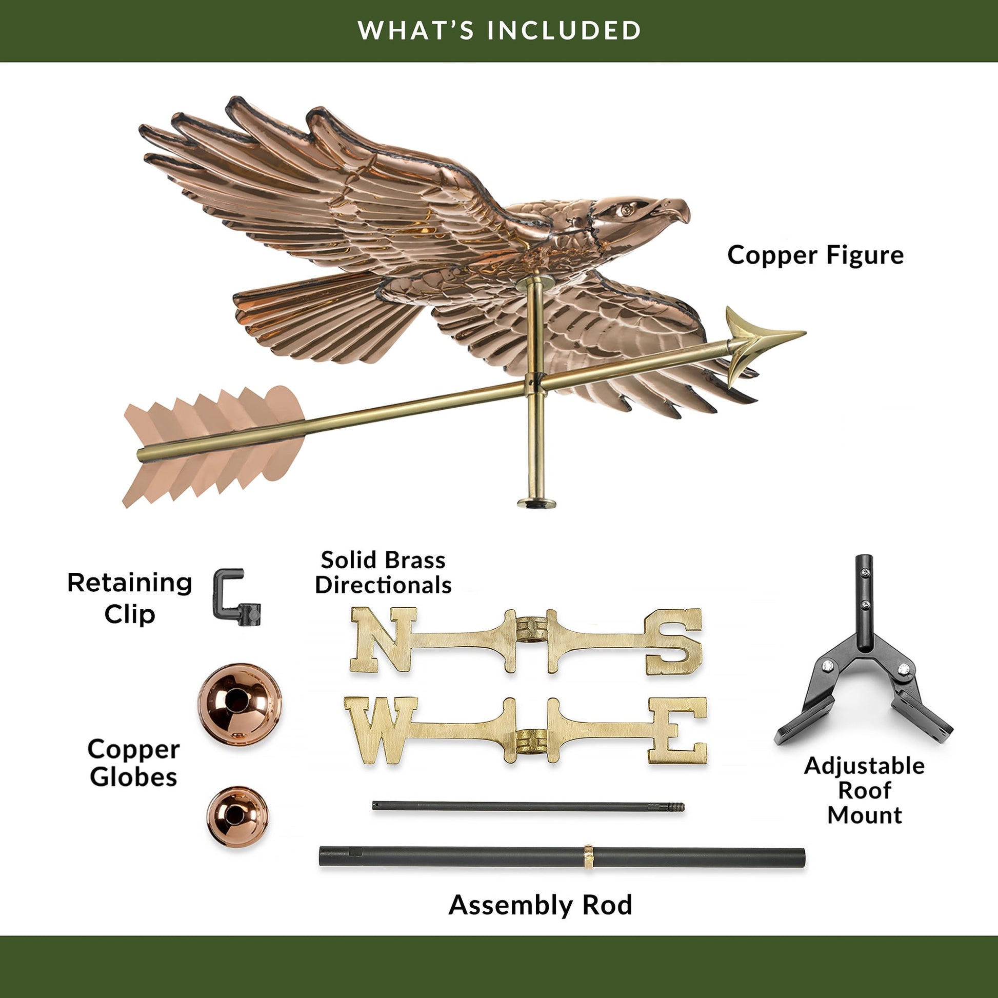 Soaring Hawk Weathervane - Good Directions
