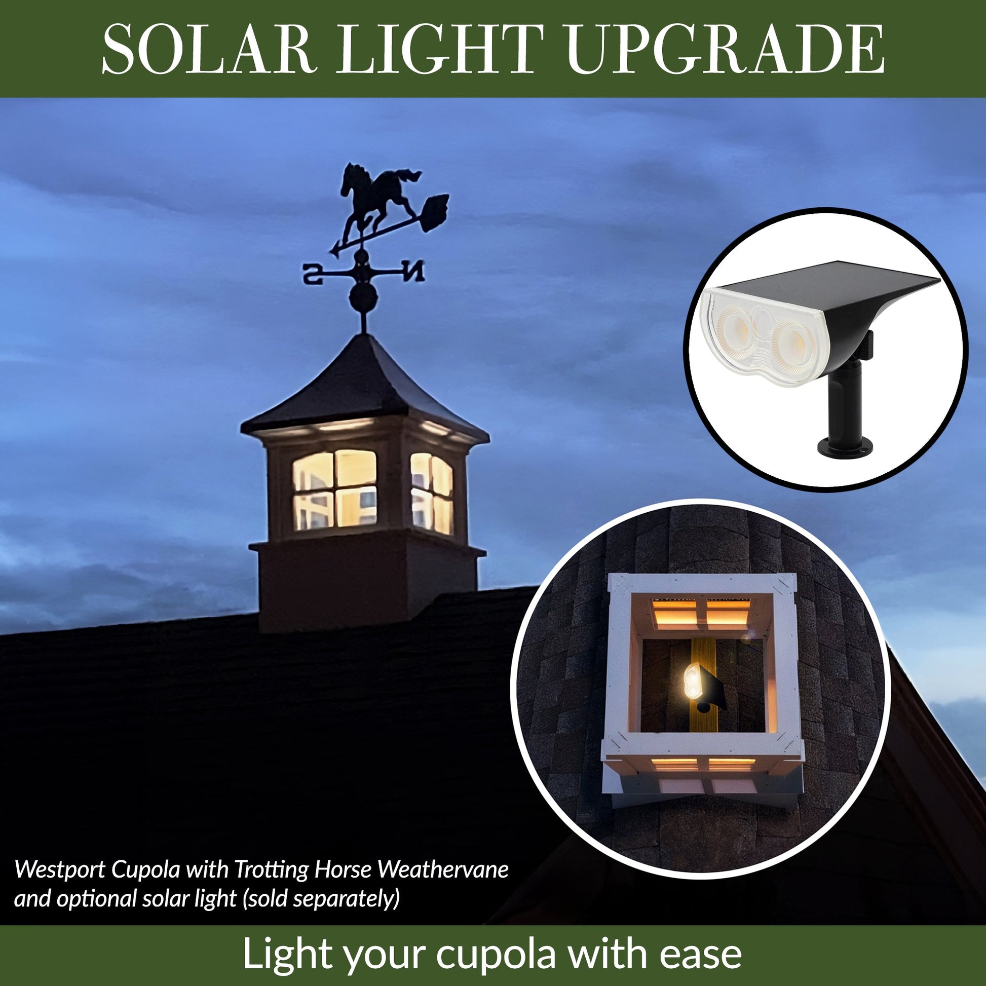 Windsor Vinyl Cupola - Good Directions