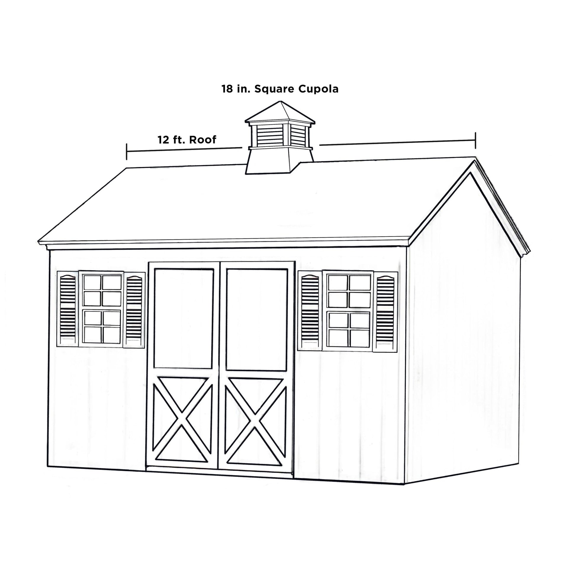 Windsor Vinyl Cupola Set – Black Aluminum Roof & Eagle - Good Directions