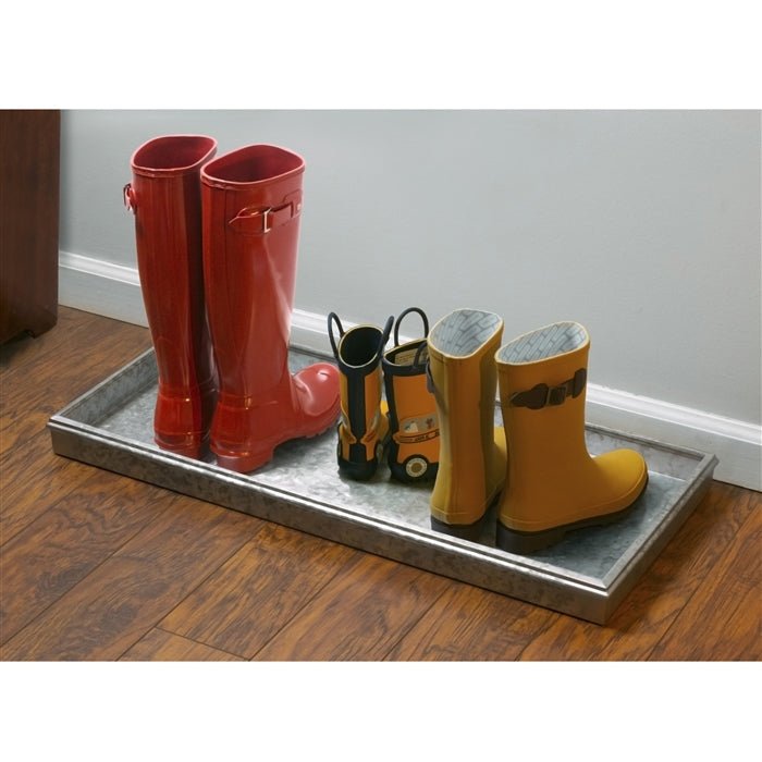 Classic Galvanized Multi-Purpose Boot Tray - Good Directions