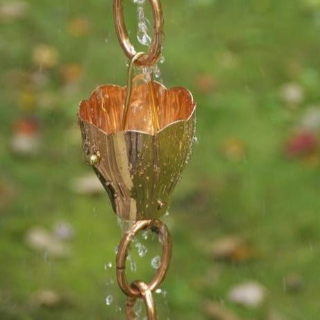 Crocus Rain Chain - 8.5 ft.,with 9 Large Cups - Good Directions