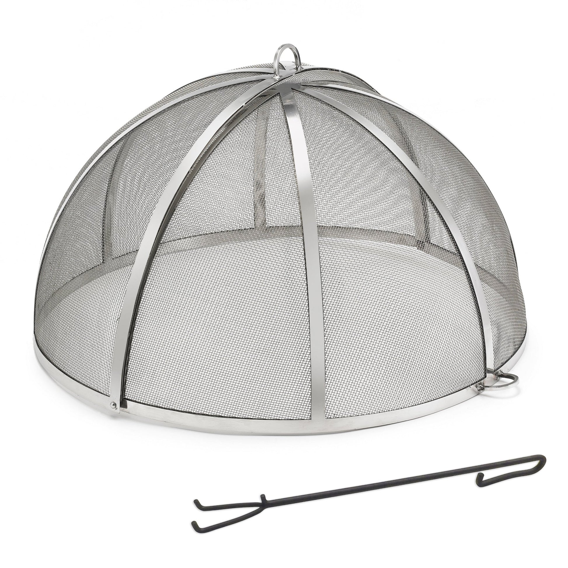 30" Large Stainless Steel Spark Screen with Lifter - Good Directions