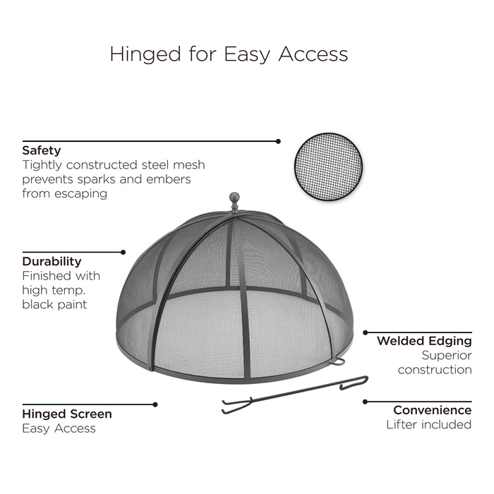 37" Extra Large Spark Screen with Lifter - Good Directions