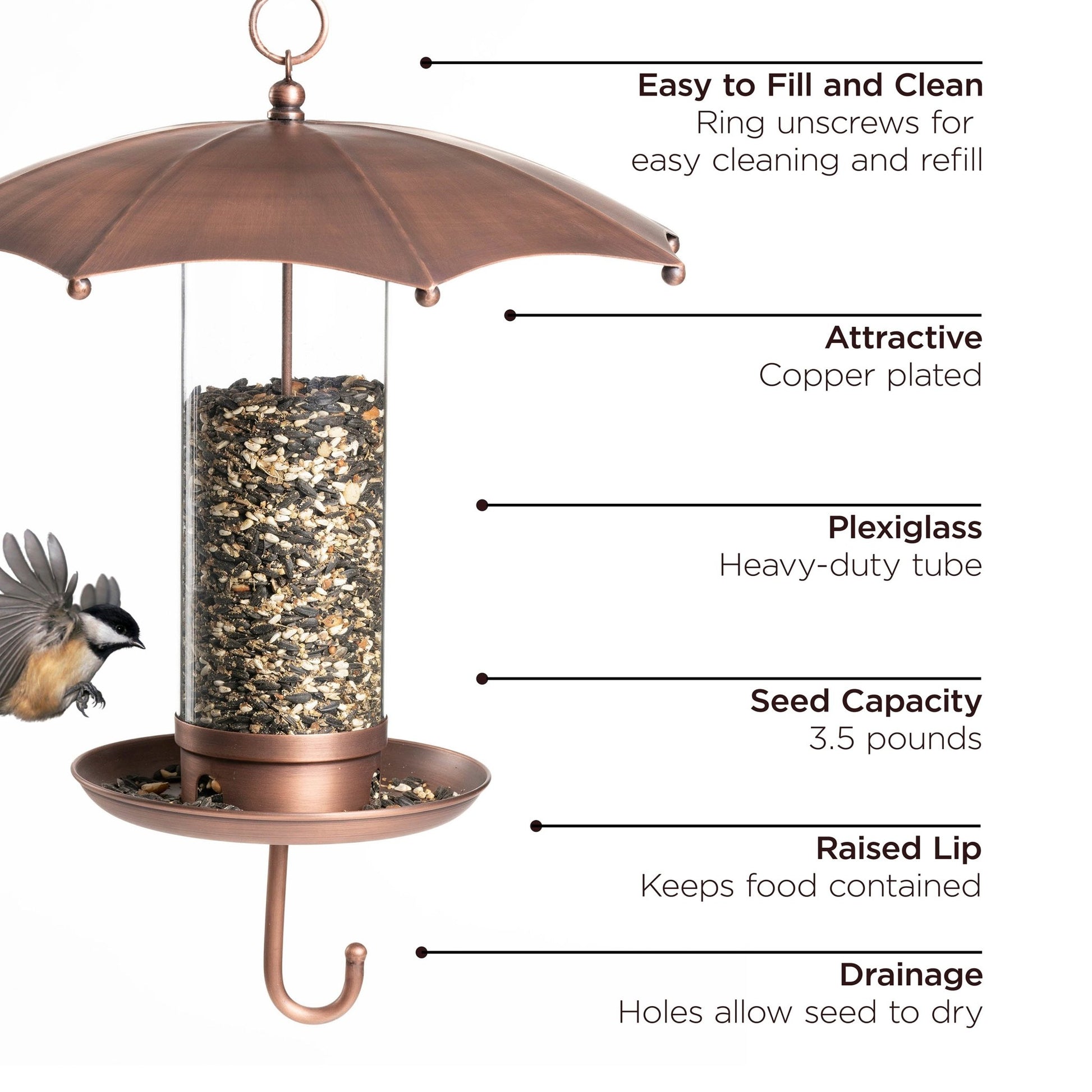 Rainy Day Umbrella Bird Feeder - Good Directions