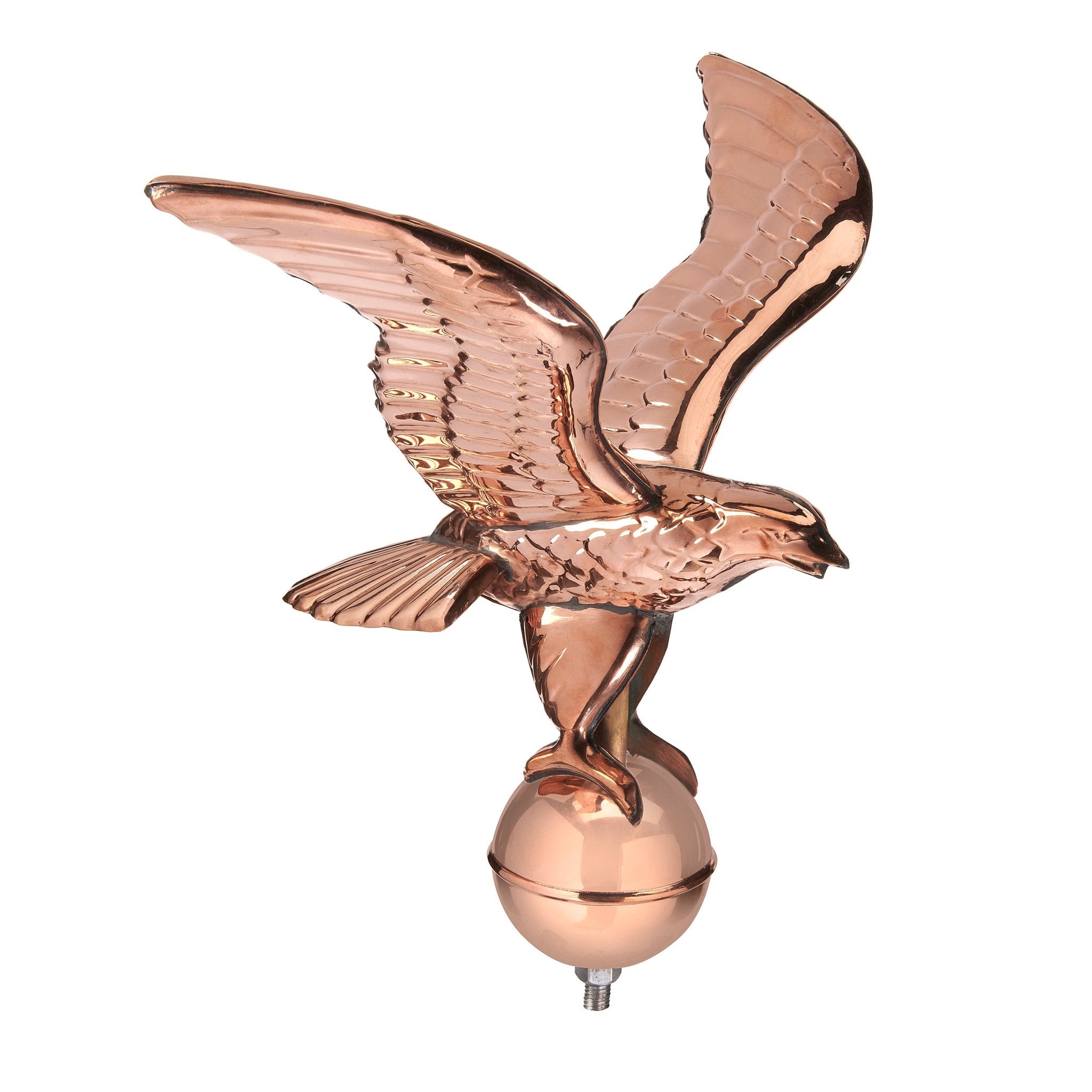 Eagle with Ball Flagpole Topper, 16" Wingspan - Good Directions